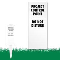 Project Control Point EasyStake Survey Sign