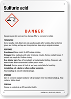 Sulfuric Acid GHS Sign