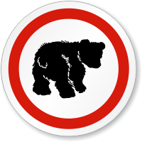 Bear ISO Circle Sign