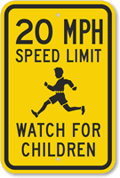 20 Speed Limit Sign