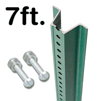 Municipal U Channel Sign Post   7' tall