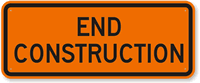 End Construction Sign
