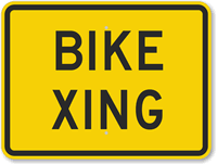 Bike Xing Sign