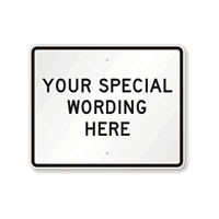 Customizable Horizontal Black Template Parking Sign