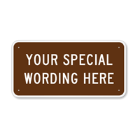 Customizable Horizontal Brown Template Parking Sign