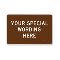 Customizable Horizontal Brown Template Parking Sign