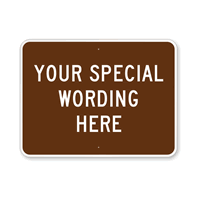 Customizable Horizontal Brown Template Parking Sign