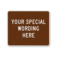 Customizable Horizontal Brown Template Parking Sign