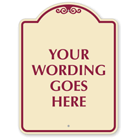 Dome Shaped Parking Sign