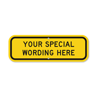 Customized Horizontal Colored Signs Template