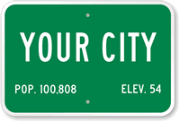 Custom City Sign