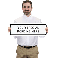 Customizable Horizontal Sign Template