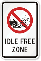 Idle Free Zone Sign