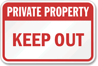 Private Property  Sign