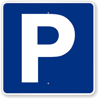 P Symbol Parking Sign   Parking Sign