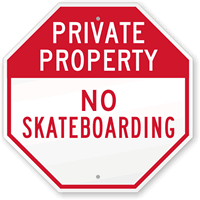 Private Property:  Sign