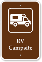 RV Campsite  Campground Guide & Park Sign
