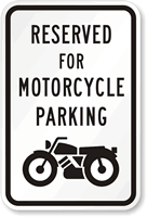 Reserved For Motorcycle Parking