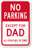 Reserved Parking Sign