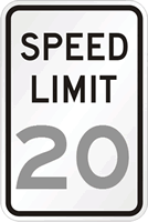 Custom Speed Limit 12 in. x 18 in. Parking Sign