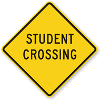 Student Crossing Sign