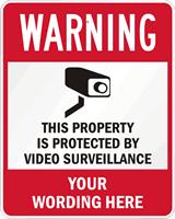 Warning This Property is Protected Sign