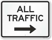 All Traffic Arrow Sign