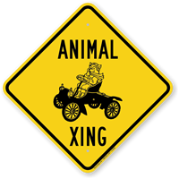 Animal Xing Crossing Sign