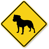 Bull Terrier Symbol Guard Dog Sign