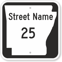 Custom Arkansas Highway Sign