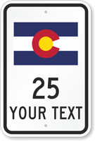Custom Colorado Highway Sign