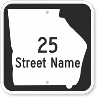 Custom Georgia Highway Sign