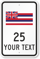 Custom Hawaii Highway Sign