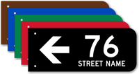 Custom Street Number And Name Arrow Sign