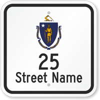 Custom Massachusetts Highway Sign