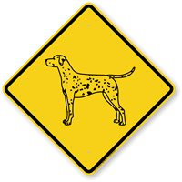 Dalmatian Symbol Guard Dog Sign