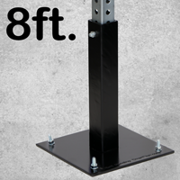 FlexBoss Asphalt & Concrete Sign Post, 8 Ft Tall