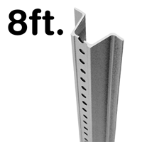 Municipal U Channel Sign Post  8' tall