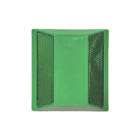 Green Plastic Road Reflector