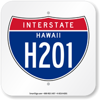 Hawaii Interstate H-201 Sign