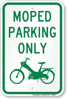 Moped Parking Only
