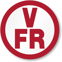 V F/R Floor/Roof Truss Sign Circular