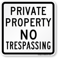 Private Property  Sign