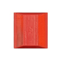 Red Plastic Road Reflector