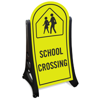 School Crossing Sidewalk Sign Kit