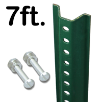 Standard U Channel Sign Post   7' tall
