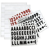 White Add A Message Board Kit