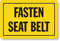 Dashboard Safety Decals  Fasten Seat Belt
