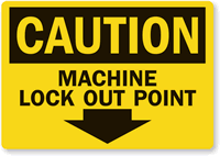 Handy lockout Label give warning just when needed.