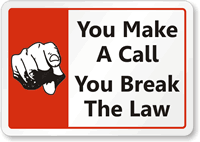 Cell Phone Not Allowed Label